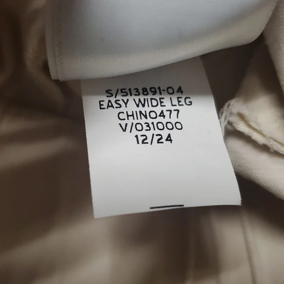 Gap Easy Wide Leg Chino Pants Size XL Womens New With Tags Elastic Waist - Picture 12 of 16